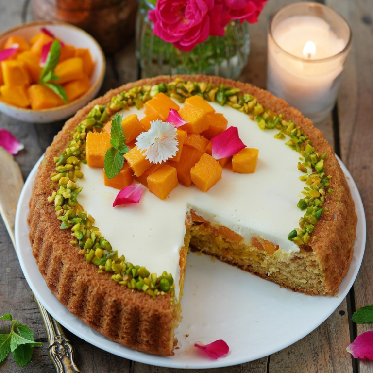 Saffron Pistachio Cake